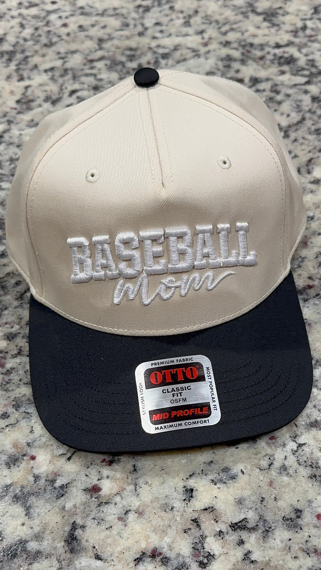 Baseball mom 3d puff