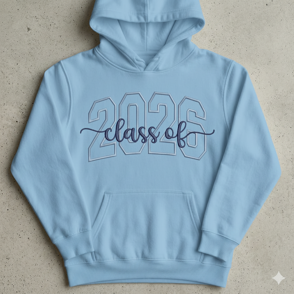 Class of 2026 Carolina Blue Hoodie