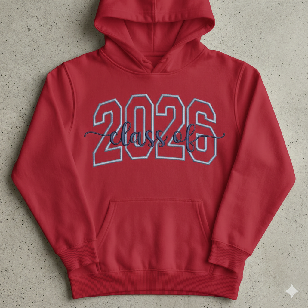 Class of 2026 Red Hoodie