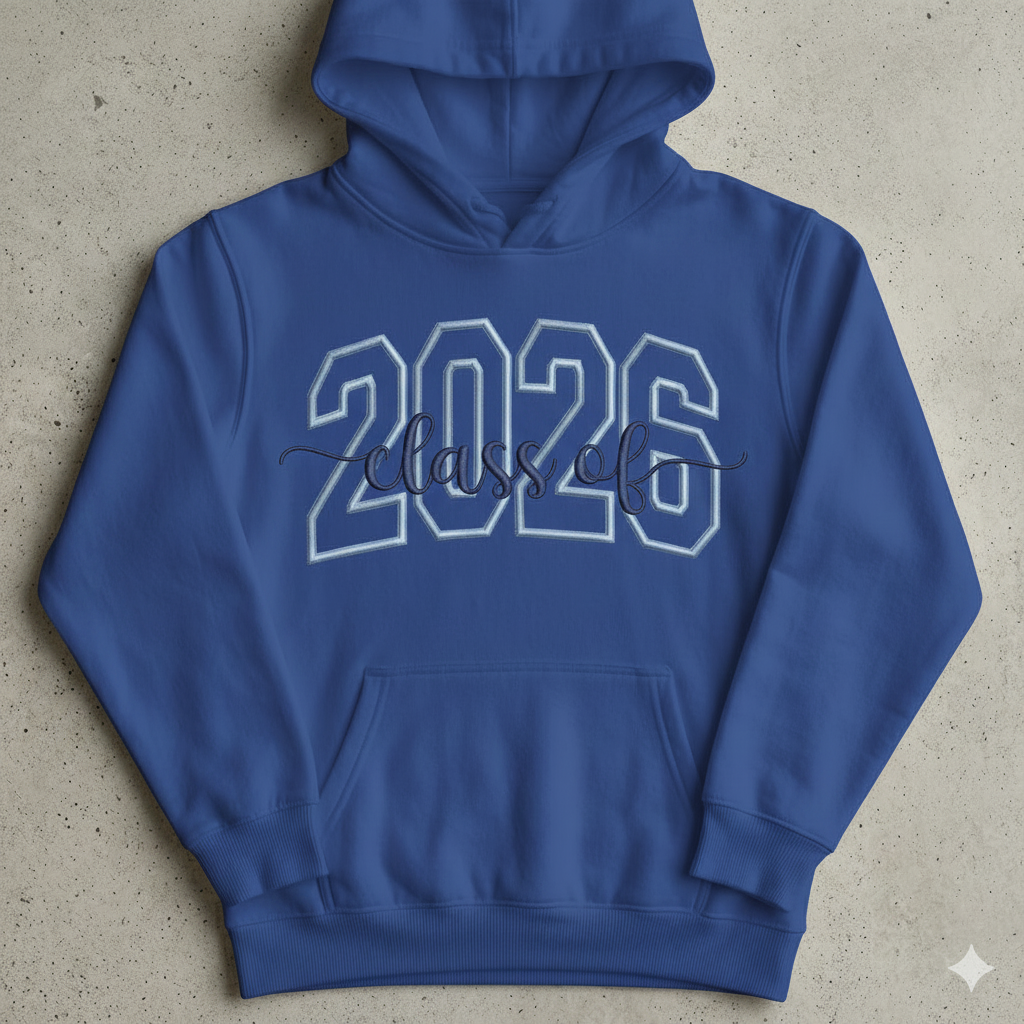 Class of 2026 Royal Blue Hoodie